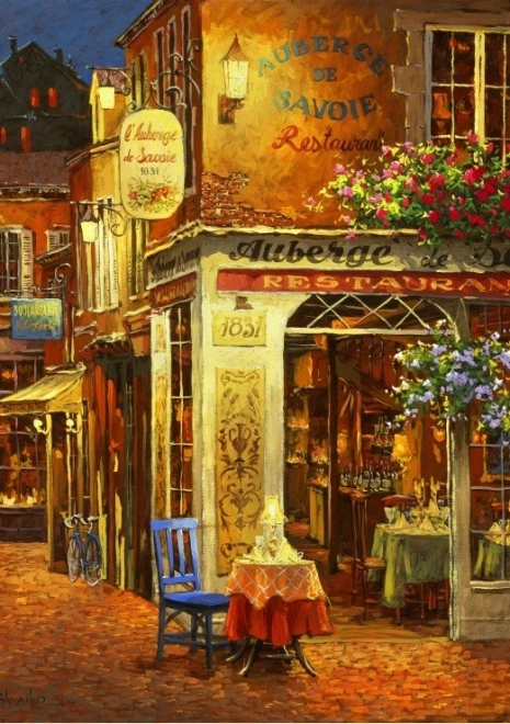 Puzzle Restauracja Auberge de Savoie 1000 kawałków od Bluebird