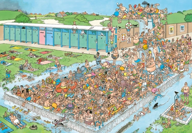 Jumbo puzzle – zabawa w basenie 2000 elementów