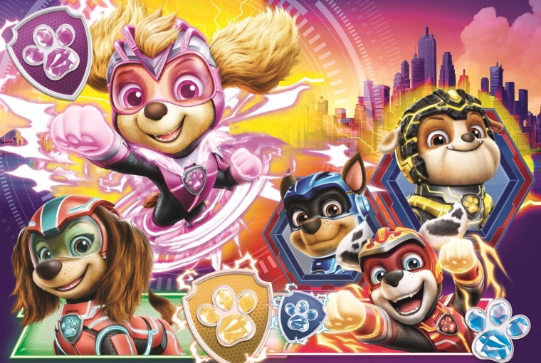 Puzzle Psi Patrol Mighty Pups 100 szt. dla dzieci od 5 lat