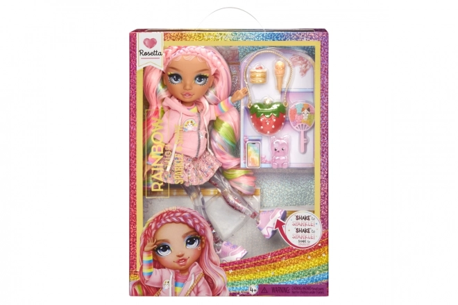 Lalka modowa Rainbow High Sparkle & Shine - Rosetta (Różowa)