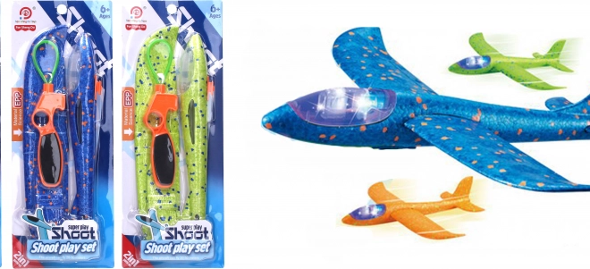 Wystrzeliwany samolot z efektami świetlnymi 34 cm