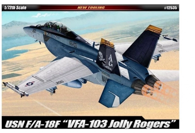 Model plastikowy samolotu F/A-18F USN VF-103 Jolly Rogers