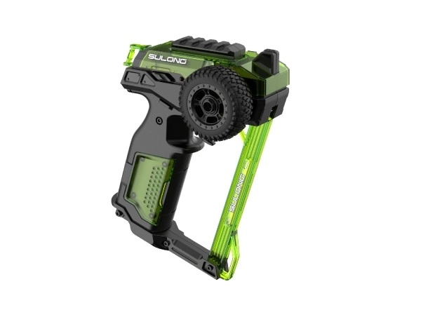 Samochód RC buggy plastik 22cm zestaw 24MHz na baterie zielone w pudełku 34x25x7cm
