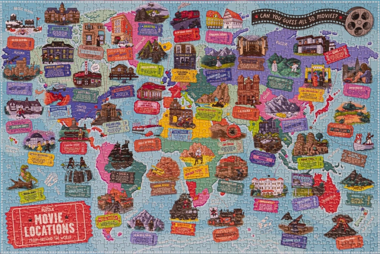 Professor Puzzle Filmowe Miejsca Puzzle 1000 elementów