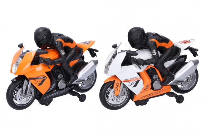 Motocykl wyścigowy z kierowcą 28 cm