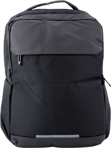 Miejski plecak z USB i kieszenią na laptopa czarny 16L