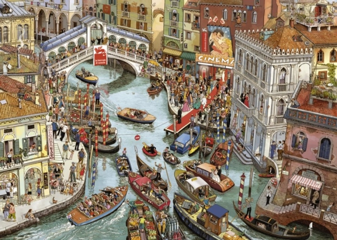 Puzzle O Sole Mio! 2000 elementów z plakatem