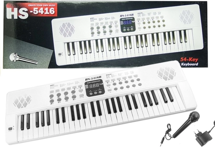 Elektroniczne klawisze z mikrofonem USB