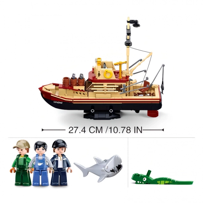 Sluban ModelBricks M38-B1118 Łódź rybacka Catherine