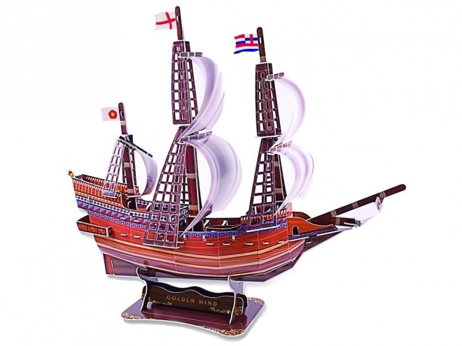 3D Puzzle statek Golden Hind