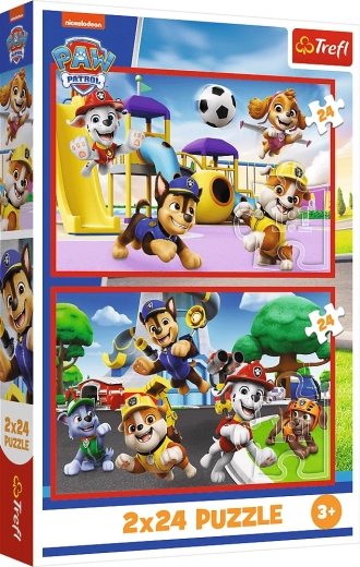 Puzzle 2×24 Psi dzień zabawy – PAW PATROL od Trefl