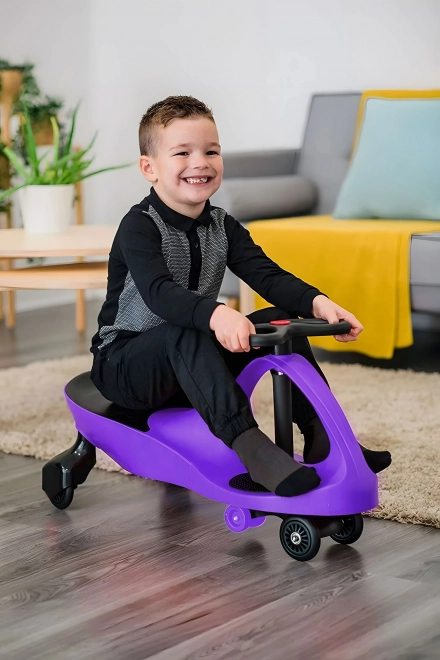 Jeżdżący samochodzik z kołami LED fioletowy ECOTOYS