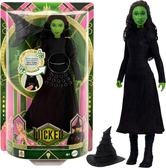 Mattel śpiewająca lalka Elphaba z filmu Wicked - Defying Gravity