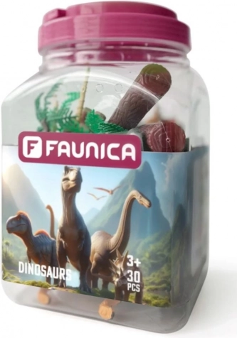 Zestaw figurek i akcesoriów z motywem Dinozaurów, 30 szt.