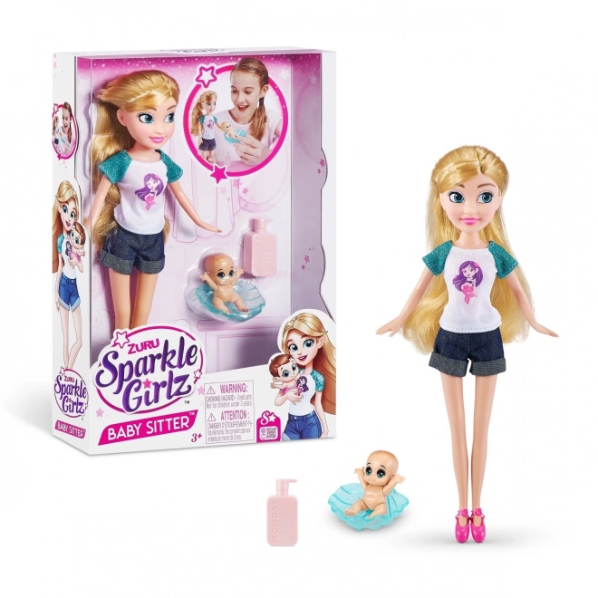 Zuru Sparkle Girlz opiekunka do dziecka lalka