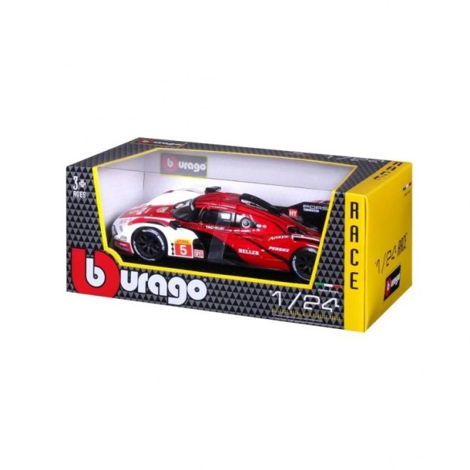 Bburago 1:24 Wyścigowy - Porsche 963 - Biały/Czerwony #5