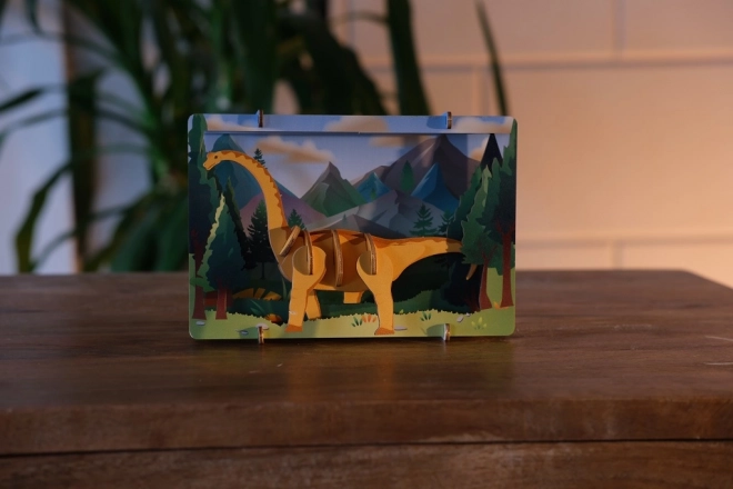 EscapeWelt 3D drewniane puzzle Brontosaurus