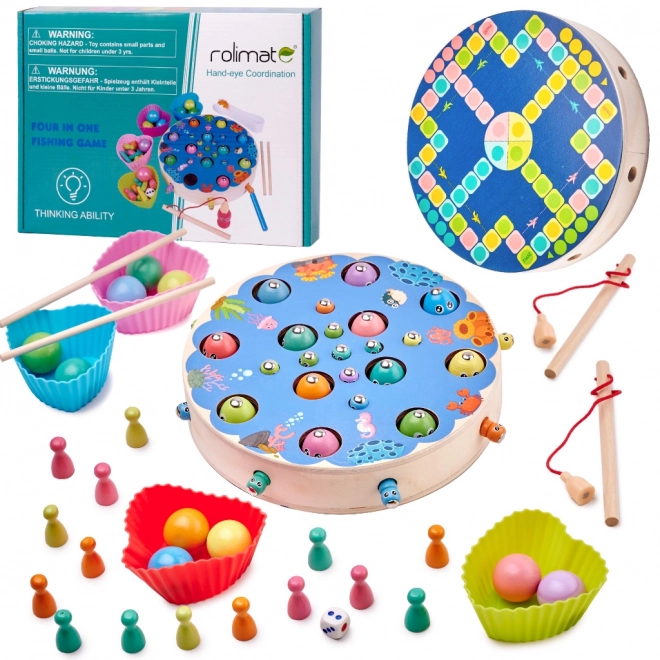 Gra rodzinna wędkowanie - montessori