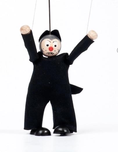 Gerlich drewniana marionetka wilk Richard 12 cm