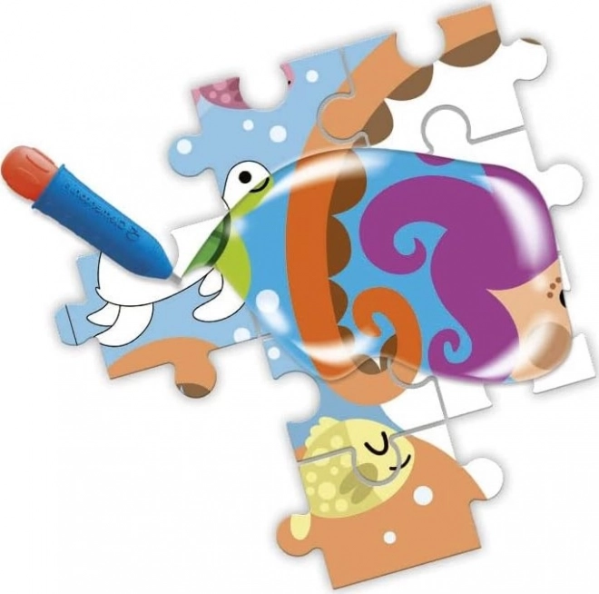 Puzzle z malowaniem wodą Głębia morza 30 elementów