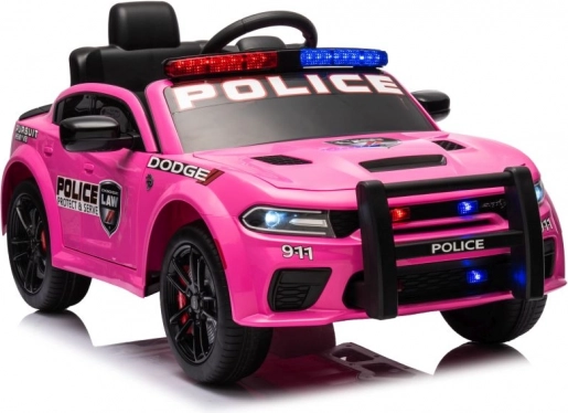 Dziecięcy elektryczny radiowóz DODGE Charger – różowy