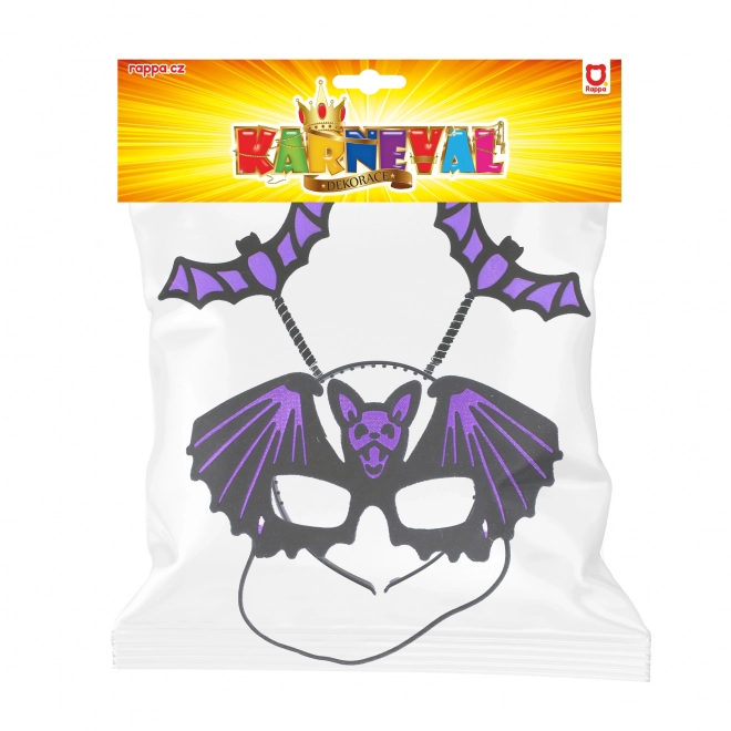 Opaska z maską Nietoperz na Halloween