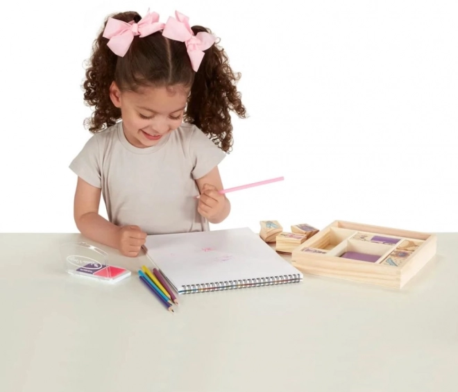Melissa i Doug - Zestaw pieczątek Księżniczki
