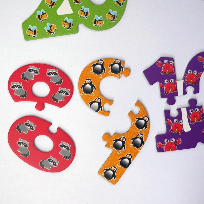 Puzzle dla najmłodszych - cyfry