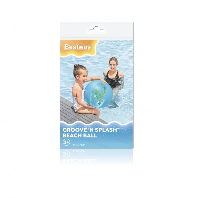 Kolorowa nadmuchiwana piłka plażowa Bestway Groove 'n Splash 51 cm owoce