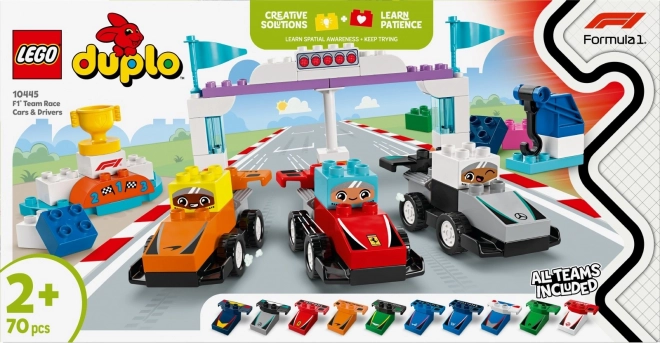 Bolidy Formuły 1 i kierowcy DUPLO