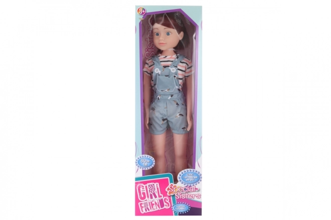 Lalka chodząca brunetka 80 cm