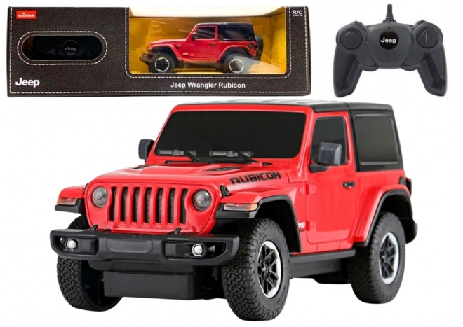 Zdalnie sterowany samochód Jeep Wrangler Rubicon czerwony