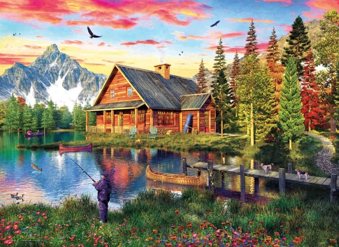 Puzzle EUROGRAPHICS Rybarska chata 1000 elementów
