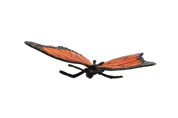 Motyl Monarcha wędrowny (pawik) plastikowy 11cm w woreczku