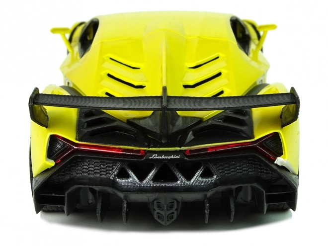 Zdalnie sterowany Lamborghini Veneno Żółty 2.4G zdalne sterowanie kierownicą Świetlne dźwięki