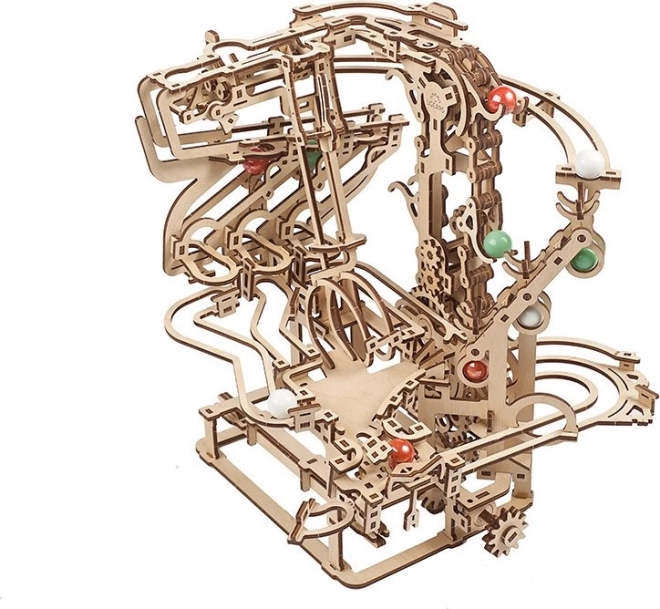 Ugears 3D drewniane puzzle mechaniczne Tor kulkowy łańcuchowy