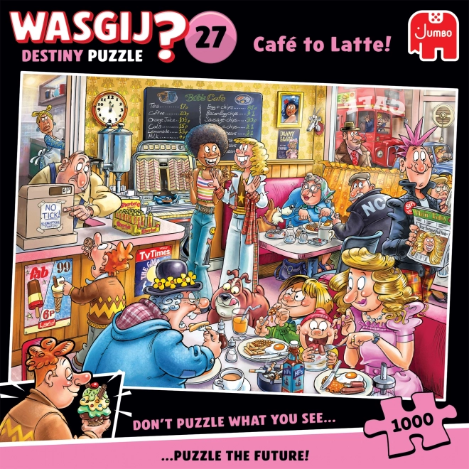 Puzzle Wasgij Destiny 27: Kawiarnia Latte 1000 elementów