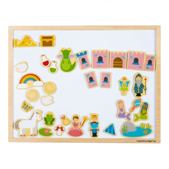Bigjigs Toys Drewniana magnetyczna tablica