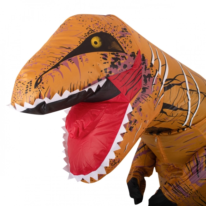 Kostium dmuchany dinozaur T-REX brązowy