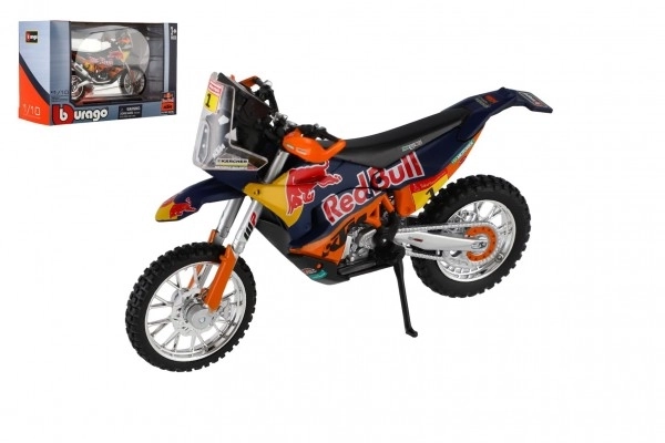 Bburago czerwony Bull KTM Rally Dakar 2019 motocykl 1:18