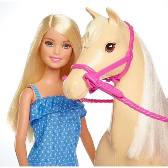 Barbie zestaw jeździecki z koniem