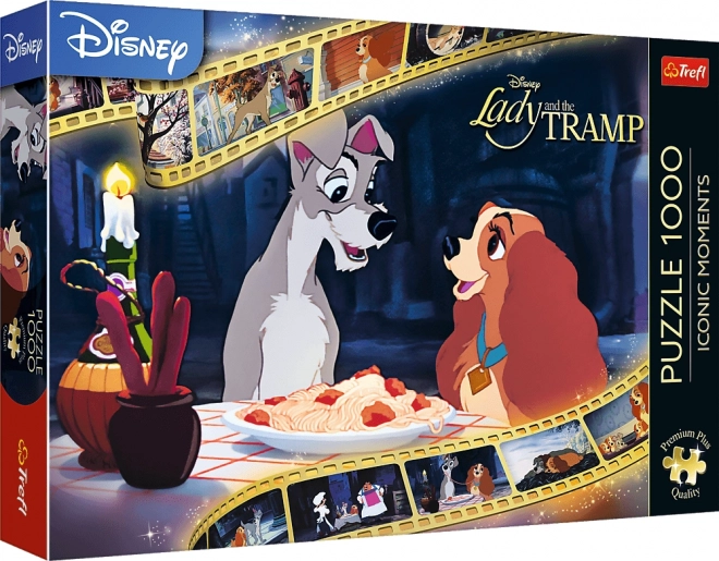 TREFL Puzzle Premium Plus Ikoniczne Momenty: Zakochany kundel 1000 elementów