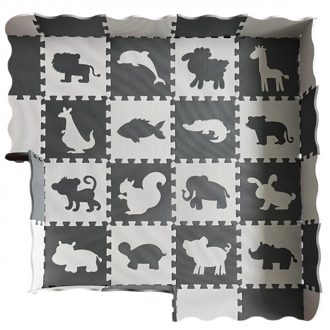 Kontrastowa piankowa mata do zabawy zwierzęta puzzle Woopie