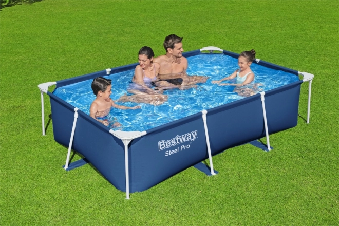 DeluxeJr Steel Pro Rack Basen 259x170x61 BESTWAY dla ogrodu