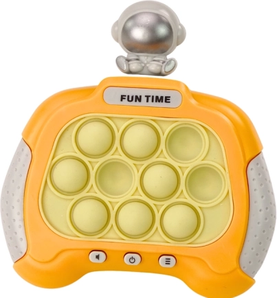Pop-it Kosmonauta konsola świetlno-dźwiękowa – żółta