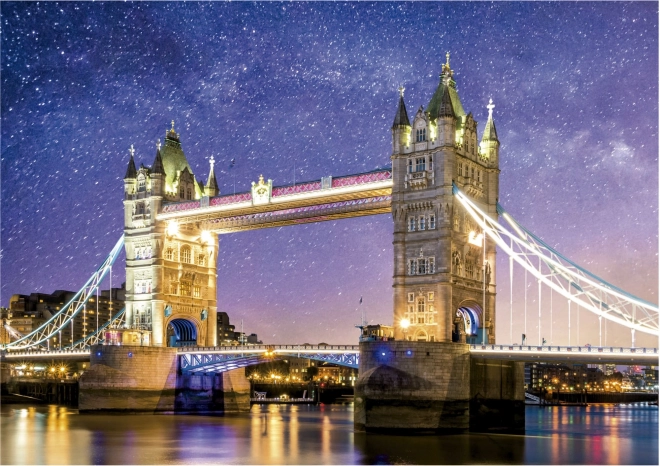 Świecące puzzle Tower Bridge w Londynie 1000 elementów