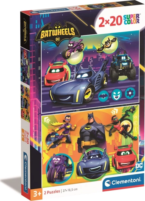 Dziecięce puzzle 2x20 elementów Batwheels