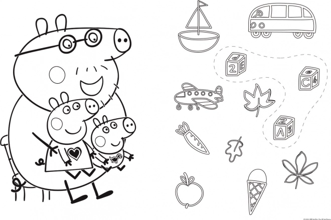 Dwustronne puzzle Świnka Peppa SUPER MAXI 24 elementy