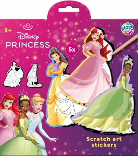 Wydrapywane naklejki Disney Księżniczki 5 szt.