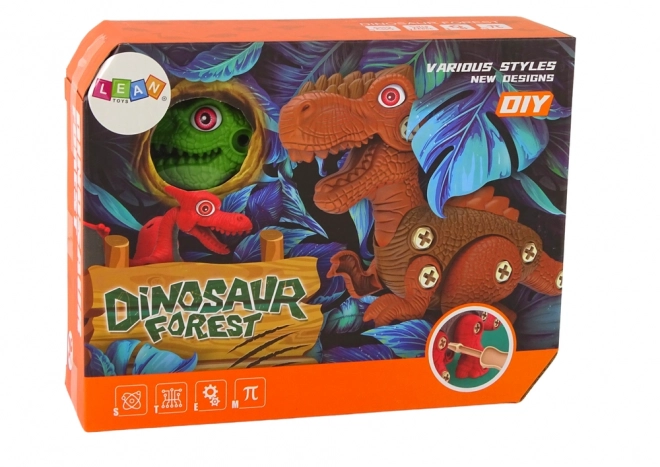 Dinozaur do rozebrania DIY zielony
